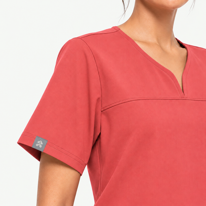 Cédra Flare Scrub Set Salmon Pink
